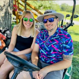 Couple Golfing