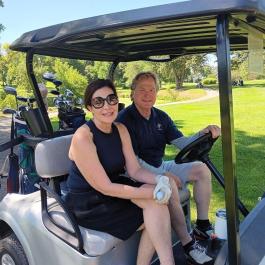 Couple Golfing