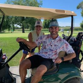 Couple Golfing