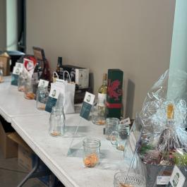 Table full of prizes